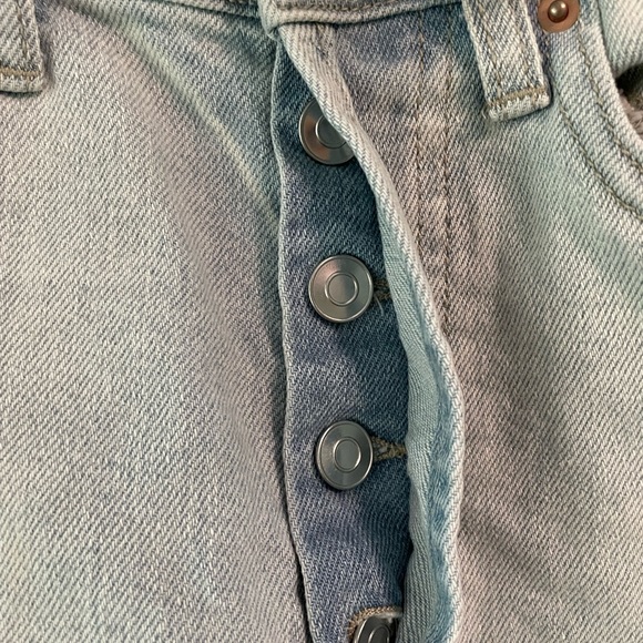 Woman’s super high rise distressed straight jeans by wild fable - size 0 - Picture 3 of 5